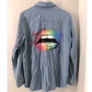 Ladies Oversized Dress Shirt (size L)